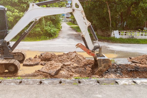 Cost of Water Line Excavation in Worcester